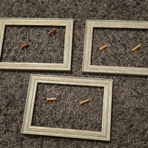 Rustic Wooden Memo Frame Set